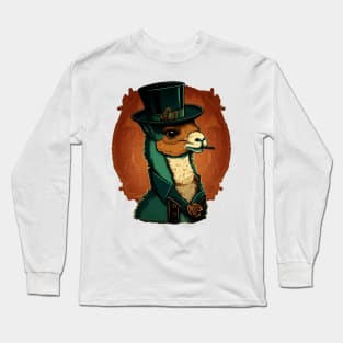 Alpaca With Top Hat Long Sleeve T-Shirt